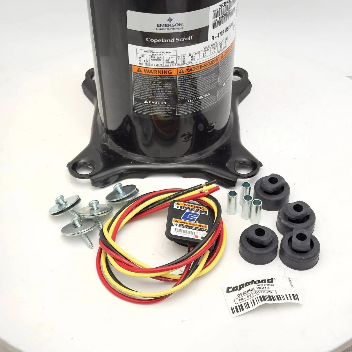 ZP39K5E‑TF5‑130 | Genuine Copeland® 3-1/4 HP A/C Scroll Compressor