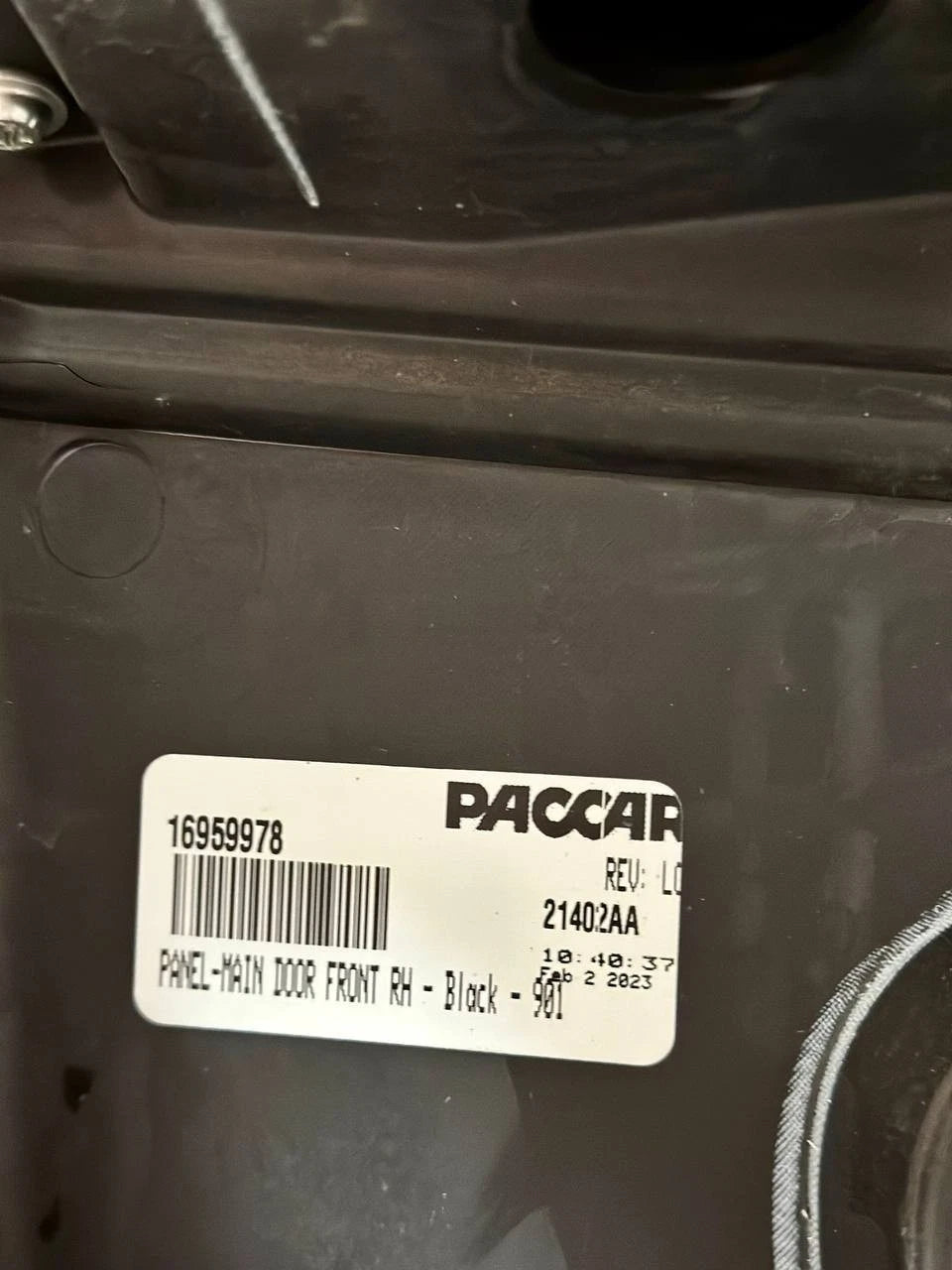 S60-1523-230901 | Genuine Paccar® Door Trim Panel RH Right