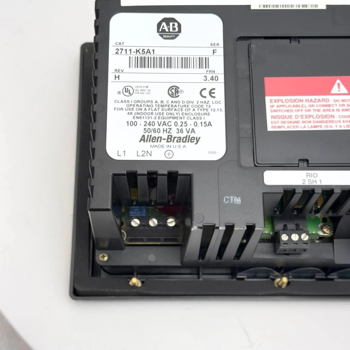2711-B5A16 | Genuine Allen Bradley® PanelView 550 Monochrome/Keypad