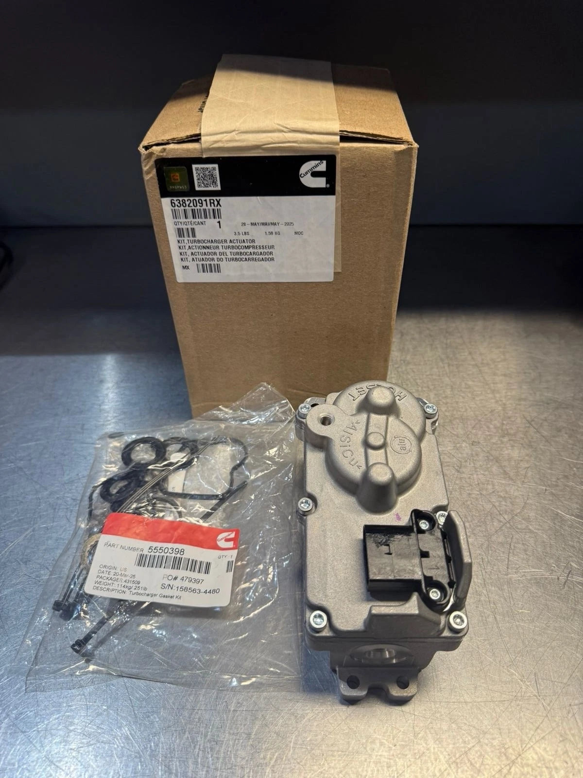6382091RX | OEM Cummins Turbocharger Actuator Kit ISC, ISL